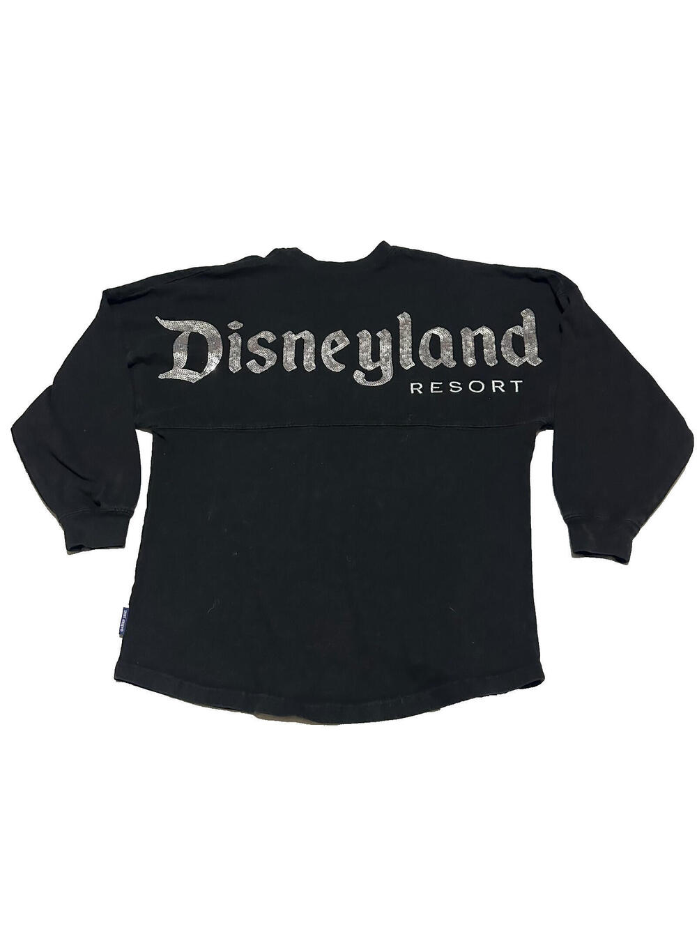 Disney Disneyland Resort Black Bling Rhinestone Spirit Jersey XS Extra Small
